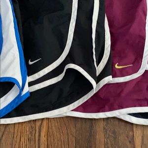 Nike women’s size large running shorts (lot of 6)